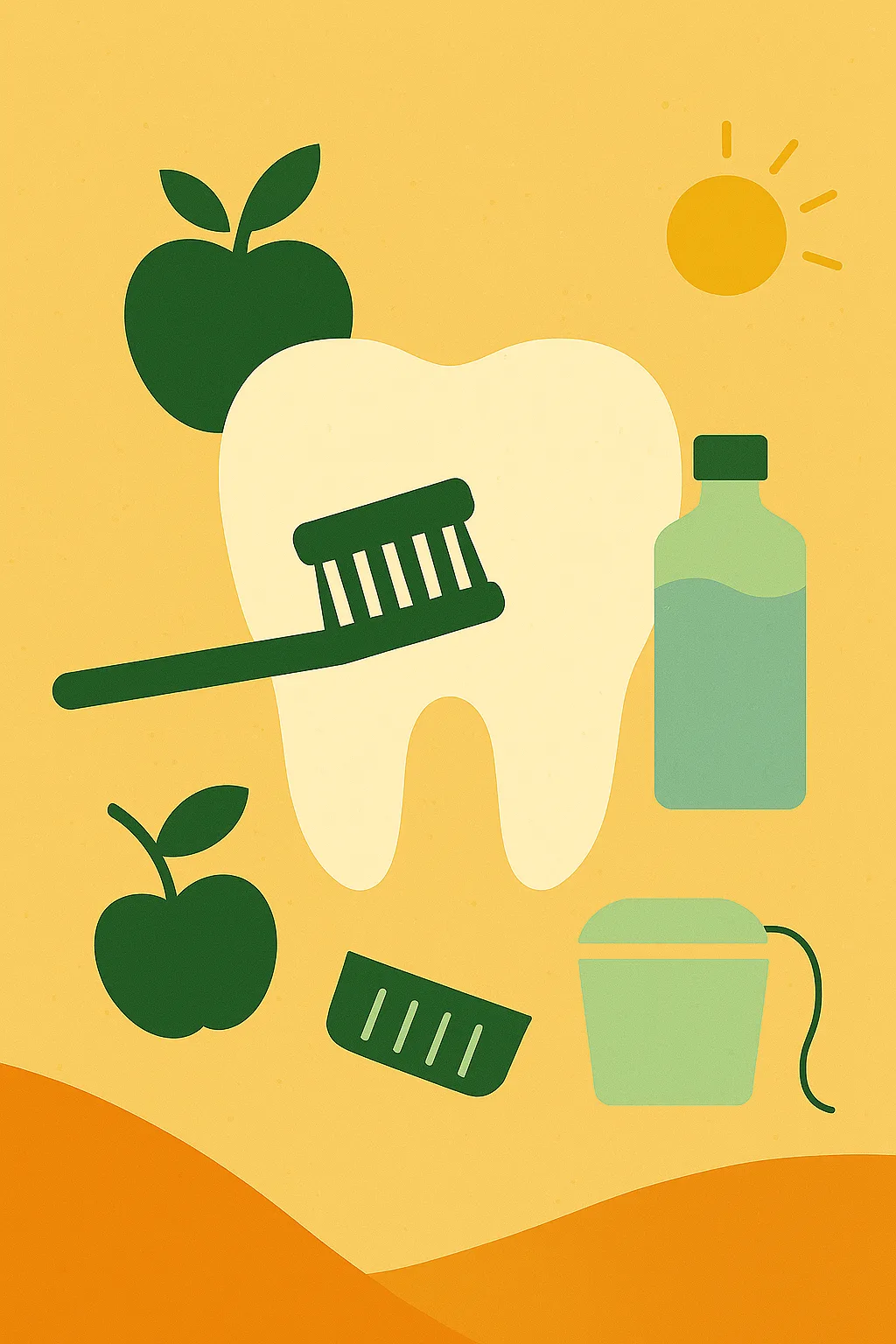 Keeping teeth healthy: Daily care, nutrition, habits, and professional checkups