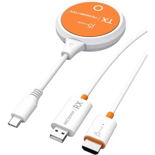 j5create ScreenCast USB-C to HDMI Wireless Display Transmitter and Receiver: A Cleaner Way to Mirror Your Screen Without Long Cables