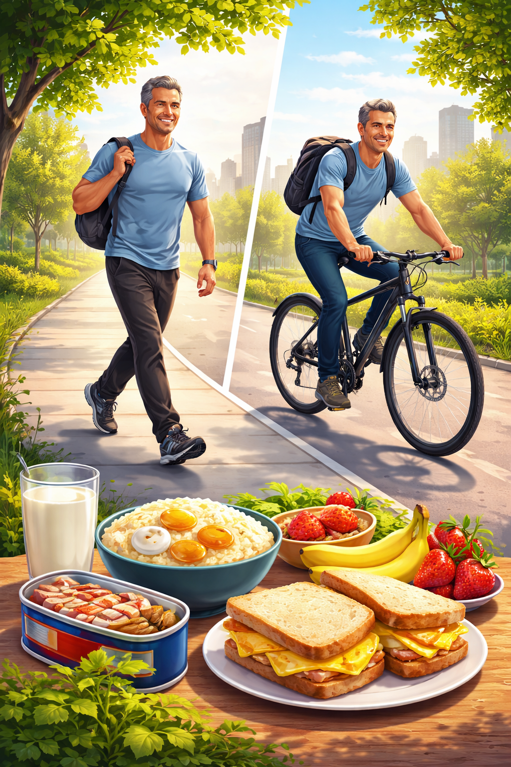 Walking, E-Bike Commuting, and Simple Nutrition for a Strong Working Body at 50+