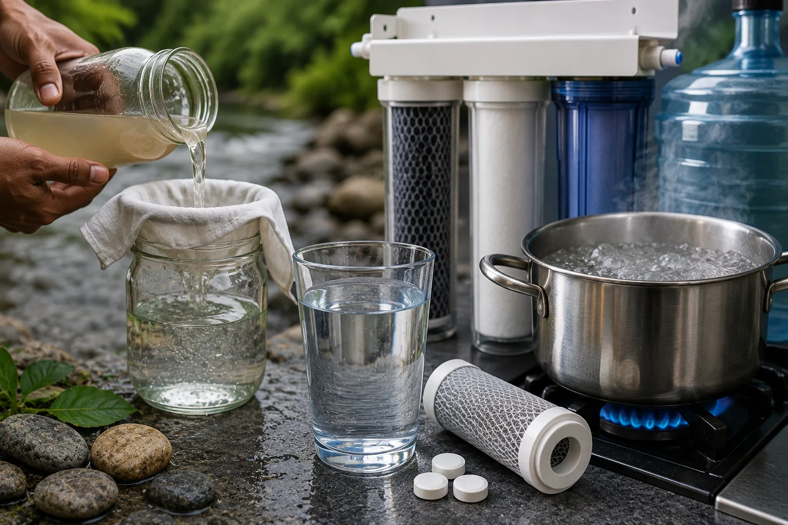 How to Make Water Clean, Clear, and Safe for Drinking