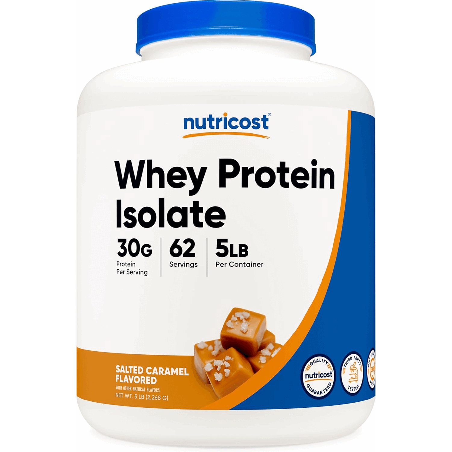 Nutricost Whey Protein Isolate (Salted Caramel, 5LBS)