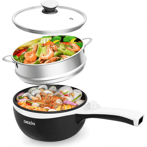 Dezin Hot Pot Electric with Steamer (Upgraded): A Practical Mini Cooker for Fast Meals