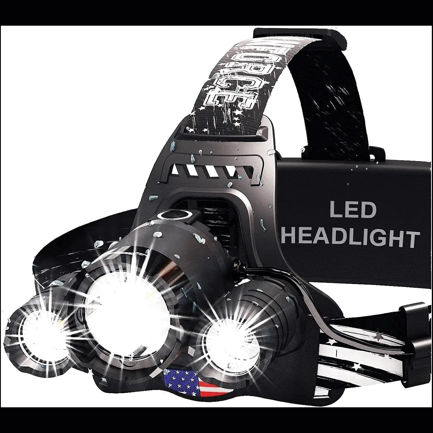 DanForce USB Rechargeable LED Headlamp: Bright, Rugged & Ready for Anything