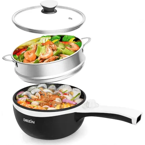 Dezin Hot Pot Electric with Steamer (Upgraded): A Practical Mini Cooker for Fast Meals