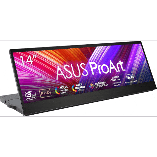 ASUS ProArt Display 14” Portable Touch Screen (PA147CDV) – Creative Productivity on the Go
